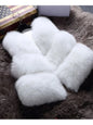 3XL Autumn Winter Thick Warm Faux Fox Fur Vest