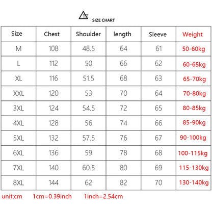 6XL 7XL 8XL Plus Size Mens Jackets Spring Autumn Casual Fashion Bomber Jacket Men Overcoat New Baseball Jackets Men Jacket Coats