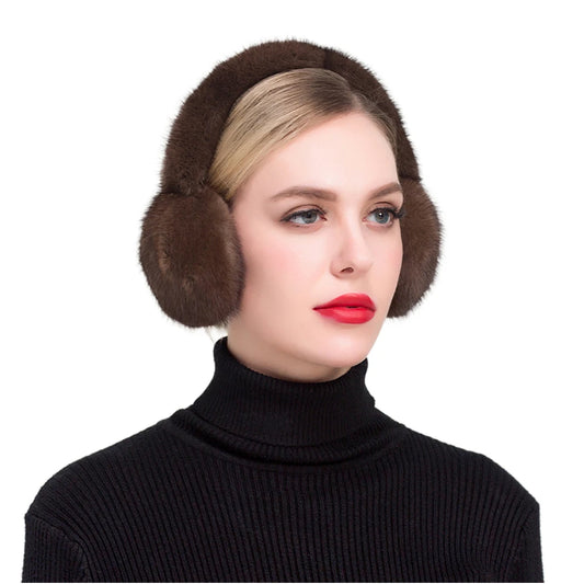 Fur Earmuffs Women Comfortable Warm