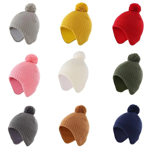 Connectyle Boys Girls New Fashion Solid Color Winter Warm