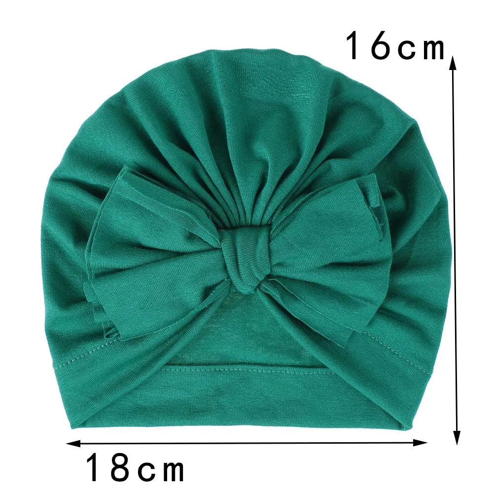 Baby Caps Turban Toddler Spring Bow Ha