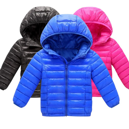 Boys Girls Cotton Winter Fashion Sport Jacket Outwear Children Cotton-Padded Jacket Boys Girls Winter Warm Coat