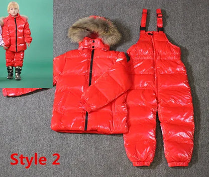 Orangemom Russia Winter Children's Clothing Sets Girls Clothes New Year's Eve Boys Parka Kids Jackets Coat Down Snowsuit 2-6Year