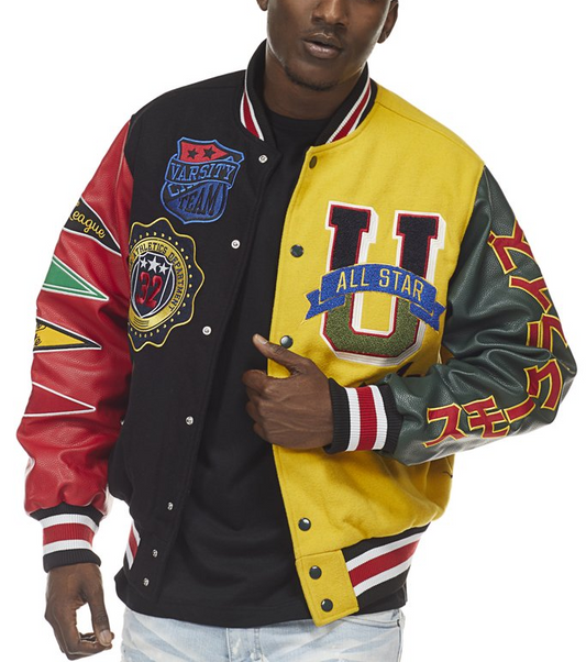 Mens Jackets Custom Logo Mens Bomber Sports Baseball Jacket Man Baseball Varsity Jacket