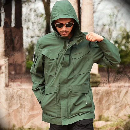 Mege Men Tactical Clothing Jacket Trench Coats Hoodie