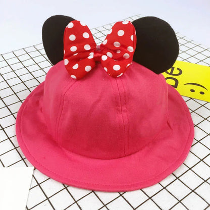 Winter Children Big Bowknot Hat Baby Cap Thick Warm