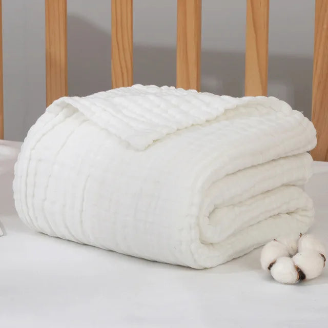 6 Layers Baby Blankets Organic Muslin Swaddle Blanket