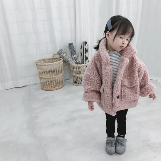 Girl Jacket Thick Warm Kids Clothes Winter Children Jackets for Baby Boy Outerwear Coat Toddlers 80~130 Fleece