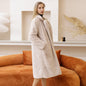 2022 New Female Winter Plush Thick Warm Loose Women Faux Rabbit Fur Coat Loose Lapel Fur Coat