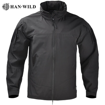 HAN WILD Outdoor Lightweight Jacket New Combat Jacket Tactical Jackets for Men Waterproof Breathable Bomber Jackets Casual