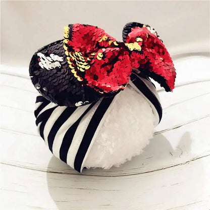 Winter Children Big Bowknot Hat Baby Cap Thick Warm