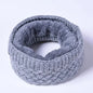 Women Solid Scarves Knitting Yarn Collar