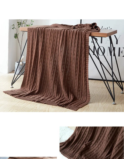 Nordic Knitting Blanket Thread Blanket