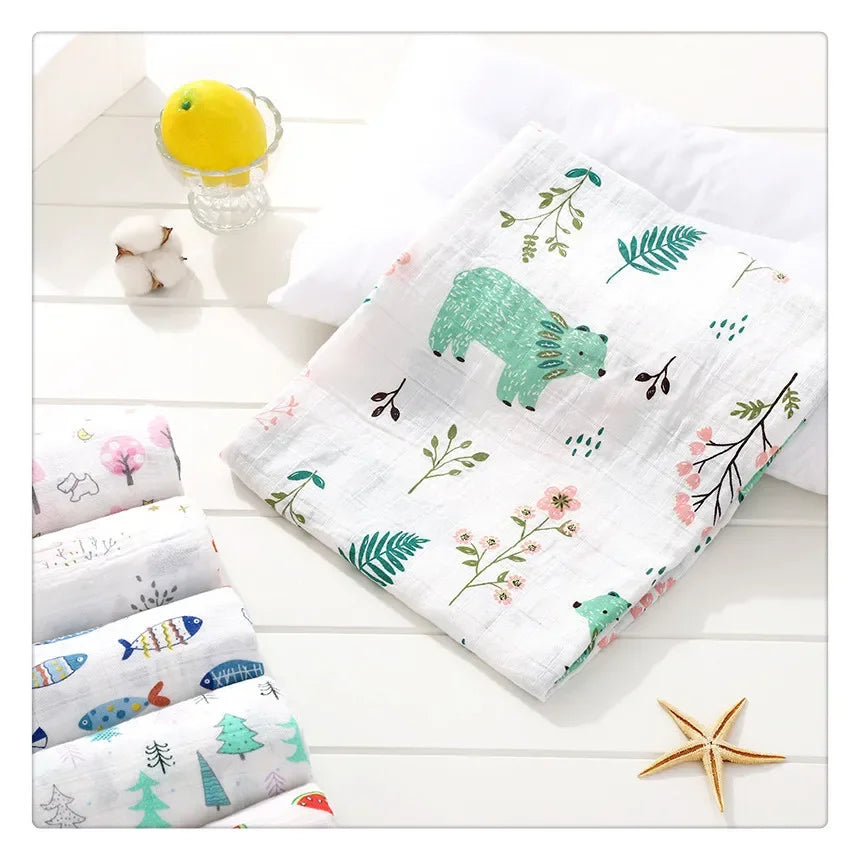 Swaddle Blanket Baby Cotton Muslin Wrap