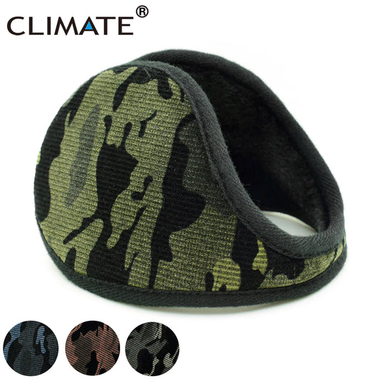 CLIMATE Men Camouflage Earmuffs Men Winter