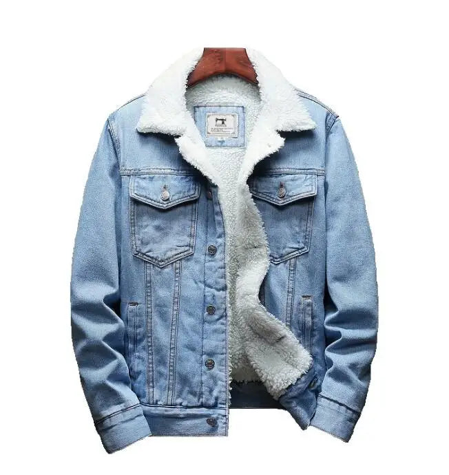 Hooded Denim Jacket Men's