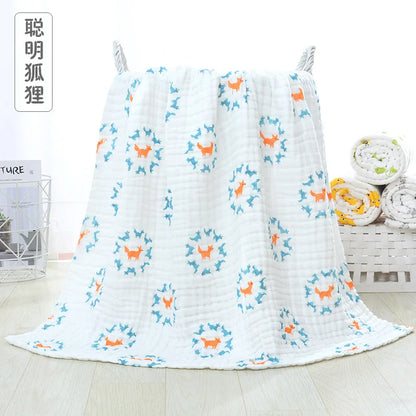 6 Layers Baby Blankets Organic Muslin Swaddle Blanket