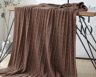 Nordic Knitting Blanket Thread Blanket