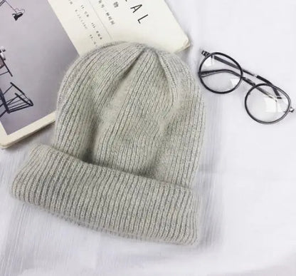 Autumn Winter Rabbit Hair Winter Skullies Hat Fashion Warm Beanies