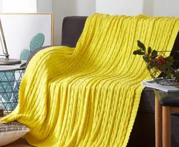 Nordic Knitting Blanket Thread Blanket