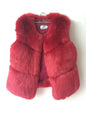 3XL Autumn Winter Thick Warm Faux Fox Fur Vest