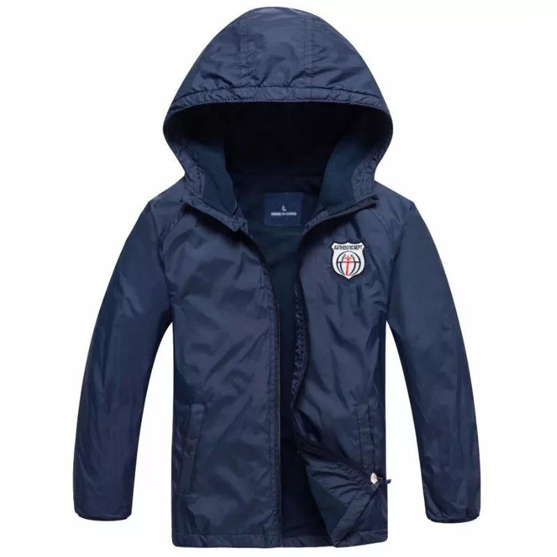 Spring Autumn Boys Jacket Waterproof Windproof Children Outerwear Warm Polar Fleece Coat Hoodie Baby Kids Clothes FD79158426