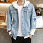 Hooded Denim Jacket Men's