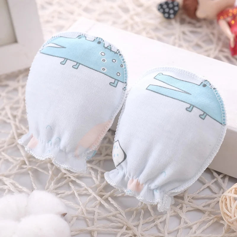 100% Cotton Baby Anti Scratching Gloves Newborn Gloves Protection Face Baby Mittens Glove Infant Accessories