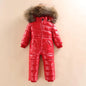 -30 Russian Winter Snowsuit 2023 Boy Baby Jacket 80% Duck Down Outdoor Infant Clothes Girls Climbing for Boys Kids Jumpsuit 2~5y