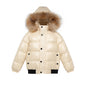 Unisex Winter Coat Down Jacket for Boys Clothes 2-14 Y Children's Clothing Thicken Outerwear & Coats With Nature Fur Parka Kids