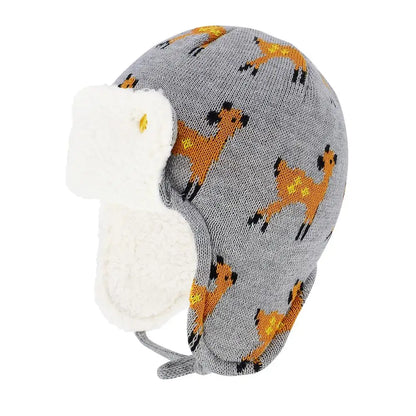 Winter Warm Cartoon Animal Baby Hats Infant Toddlers Boys