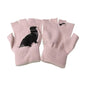 Womens Winter Faux Wool Thick Warm Knit Gloves