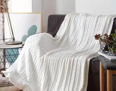 Nordic Knitting Blanket Thread Blanket