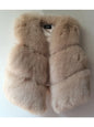 3XL Autumn Winter Thick Warm Faux Fox Fur Vest