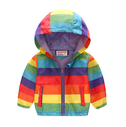 Spring Windbreaker for Girls Boy Dinosaur Childrens' Jacket 2 to 8 Years Baby Toddler Kids Coat Teen Child Bomber Hooded Clothes