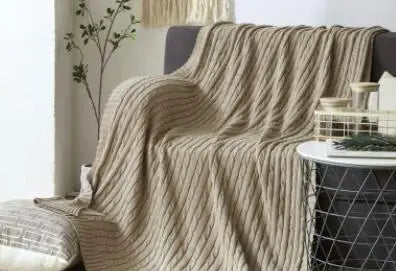 Nordic Knitting Blanket Thread Blanket