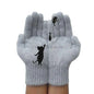 Womens Winter Faux Wool Thick Warm Knit Gloves