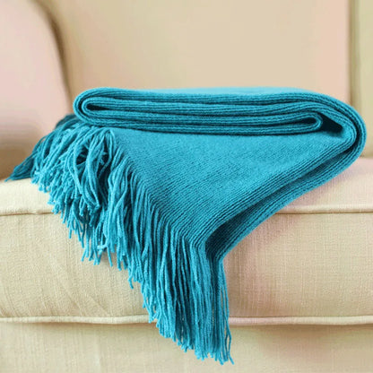 Nordic Knitted Blanket for Bed Super Soft