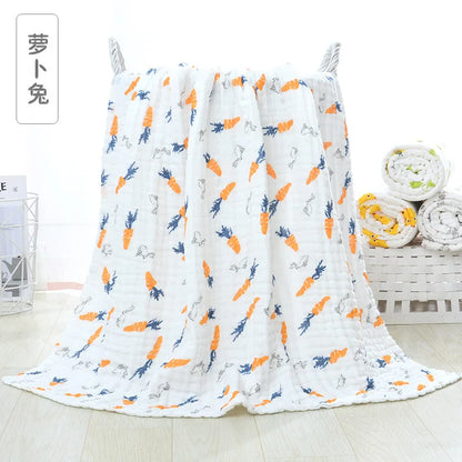 6 Layers Baby Blankets Organic Muslin Swaddle Blanket