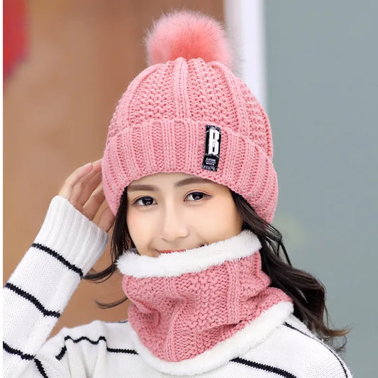 Brand Winter Knitted Beanies Hats Women