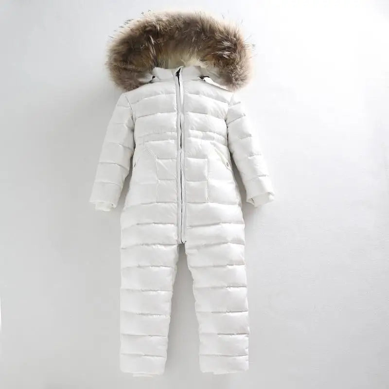 -30 Russian Winter Snowsuit 2023 Boy Baby Jacket 80% Duck Down Outdoor Infant Clothes Girls Climbing for Boys Kids Jumpsuit 2~5y