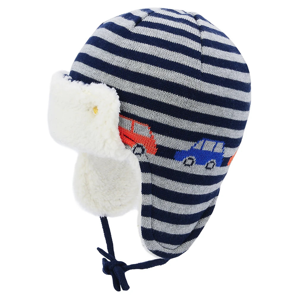 Winter Warm Cartoon Animal Baby Hats Infant Toddlers Boys