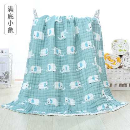 6 Layers Baby Blankets Organic Muslin Swaddle Blanket