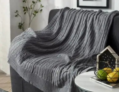 Nordic Knitting Blanket Thread Blanket