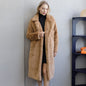 2022 New Female Winter Plush Thick Warm Loose Women Faux Rabbit Fur Coat Loose Lapel Fur Coat